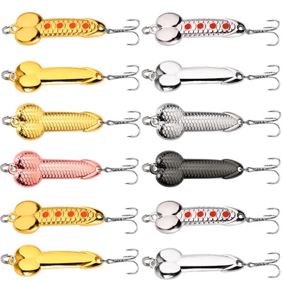 12PCS Metal Fishing Spoon Lure Set