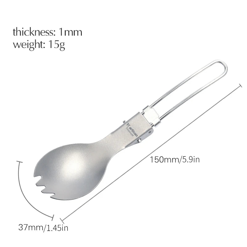 Titanium Foldable Cutlery Set