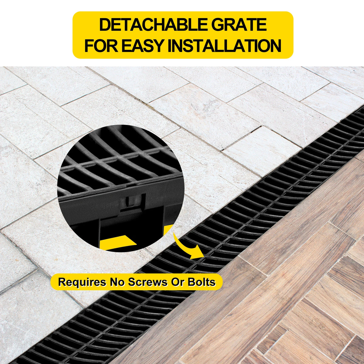 Outdoor Trench & Driveway Channel Drain System