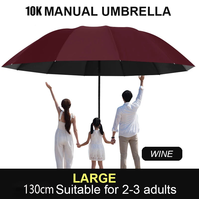 Large Windproof UV Protection Umbrella 130cm/51"