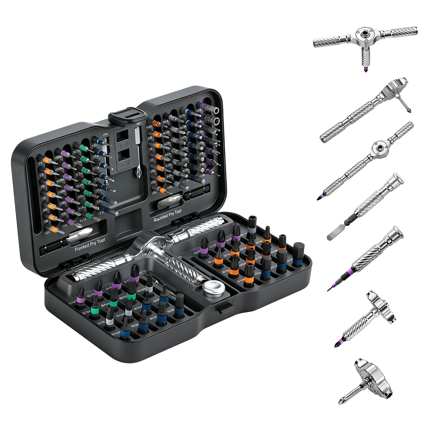 100-in-1 Precision Magnetic Ratchet Screwdriver Set