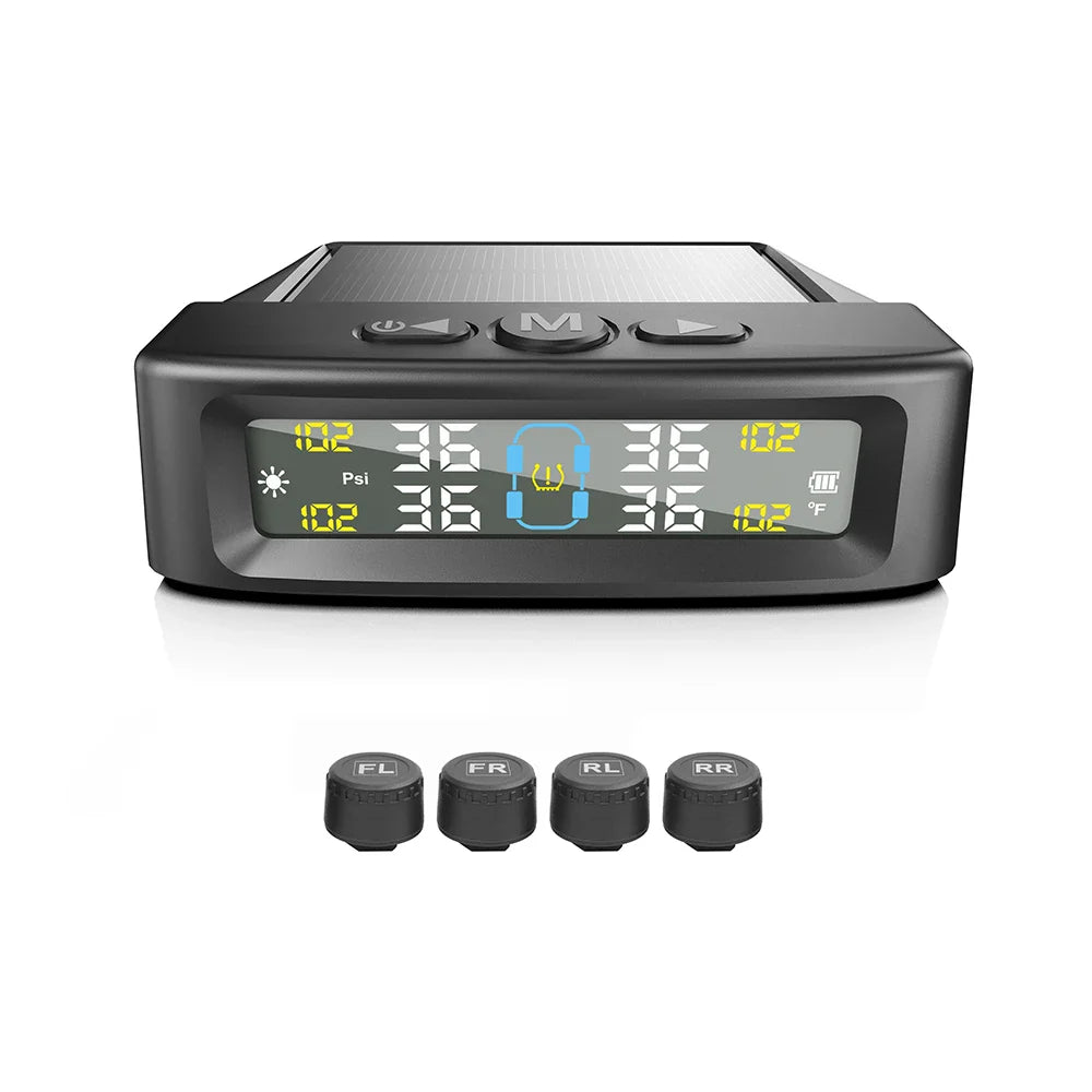 Solar TPMS Car Tire Pressure Sensors