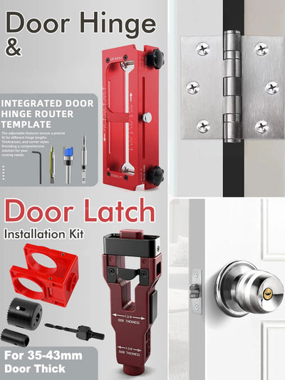 Adjustable Door Hinge Installation Jig Kit