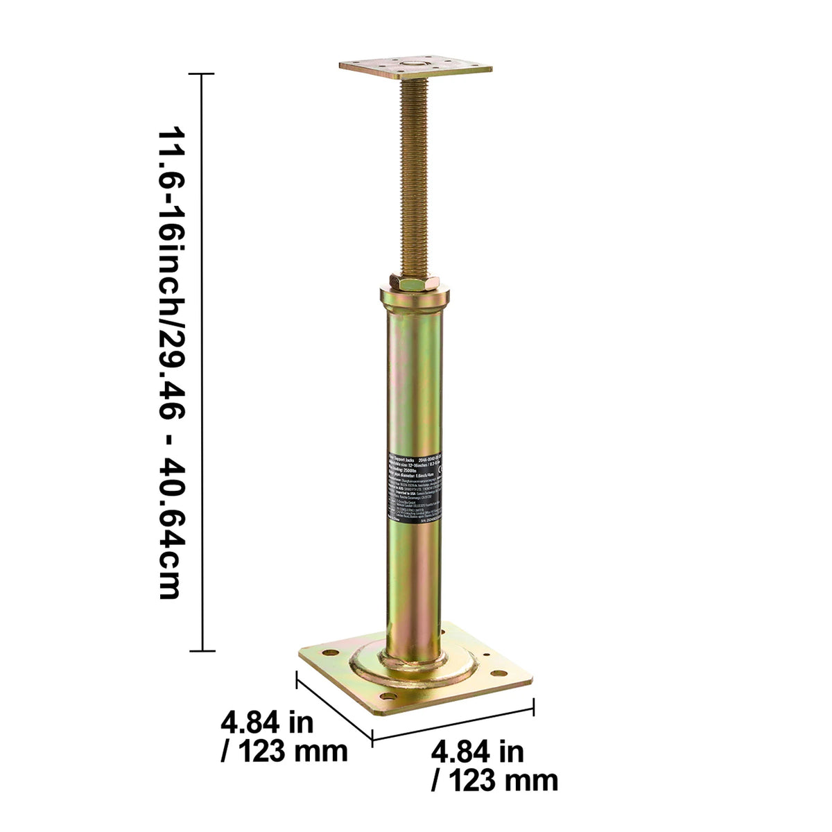 House Floor Support Jacks – 2,500 lbs (4-Pack)