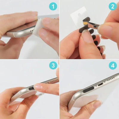 Universal Phone Speaker Dust Mesh Stickers & Cleaning Kit