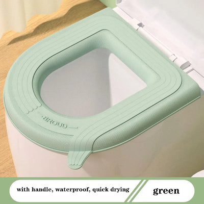 Soft Plush Toilet Seat Cover with Handle – Warm & Reusable