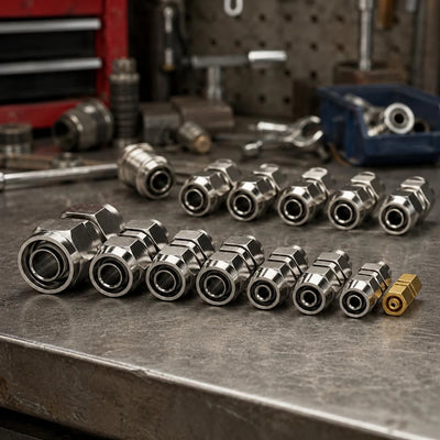 Heavy-Duty Push-to-Connect Pneumatic Air Line Fittings