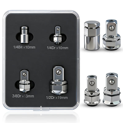 1/4" 3/8" 1/2" Ratchet Socket Adapter & Reducer Set