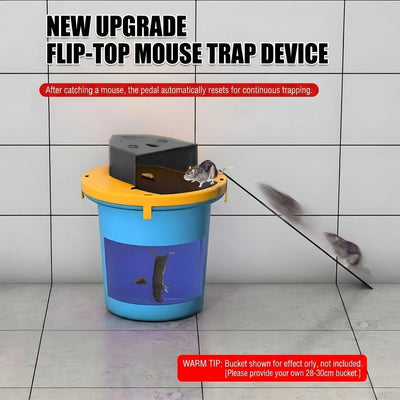 Automatic Reset Bucket Mouse Trap