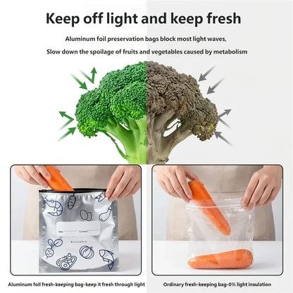 Reusable Aluminum Foil Food Storage Bags