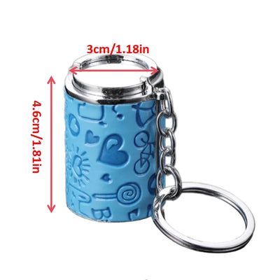 Metal Coin Holder Keychain