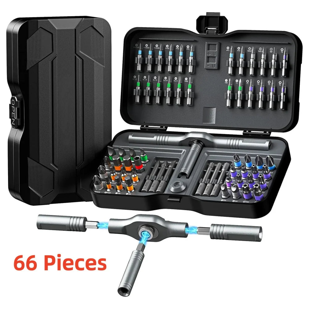 66-in-1 Ratchet Screwdriver Set