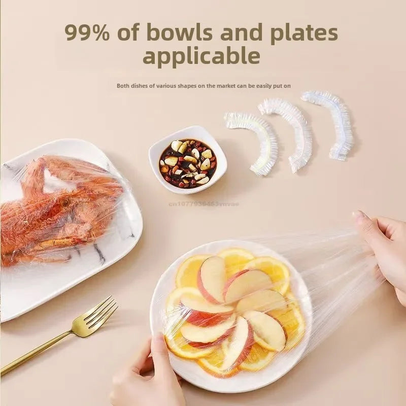 Reusable Elastic Food Storage Covers & Stretch Bowl Lids