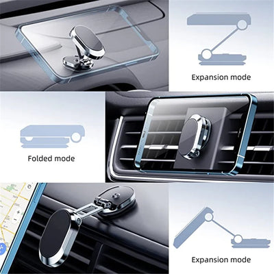 Soporte magnético para teléfono de coche con rotación de 1080°