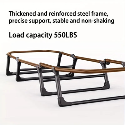 Heavy-Duty Folding Bed with Mattress