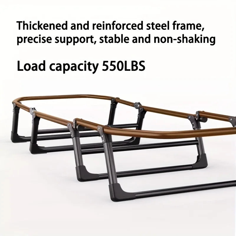 Heavy-Duty Folding Bed with Mattress