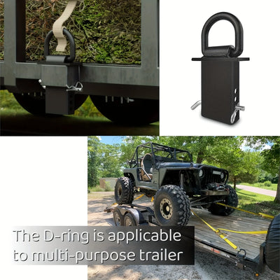 4-Pack Heavy-Duty Trailer Stake Pocket D-Rings