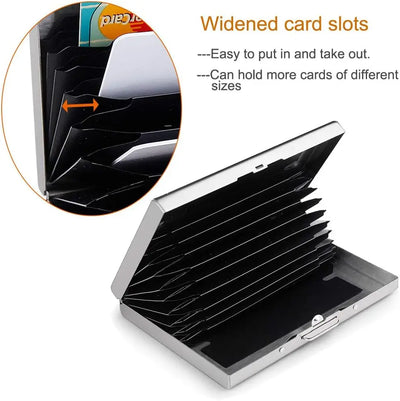 RFID Blocking Stainless Steel Metal Card Holder