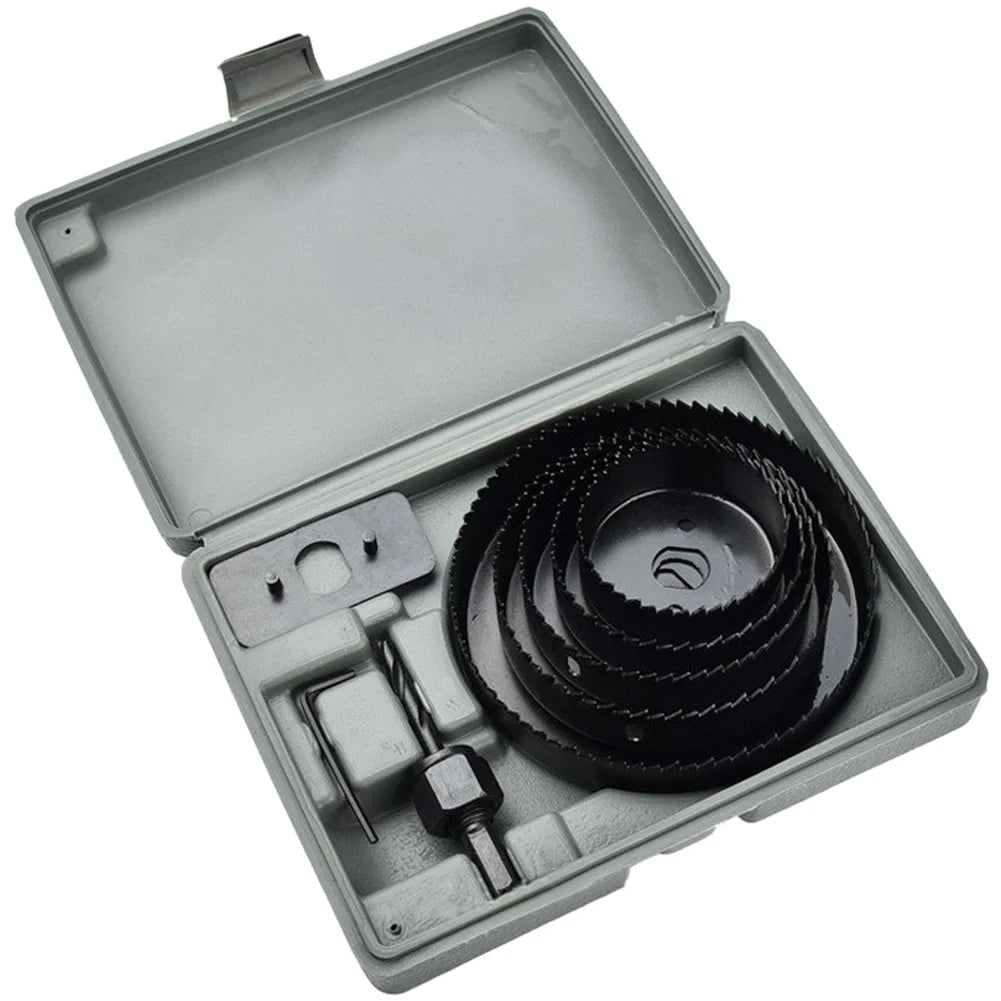 Carbon Steel Hole Saw Kit with Carrying Case (19mm–127mm)