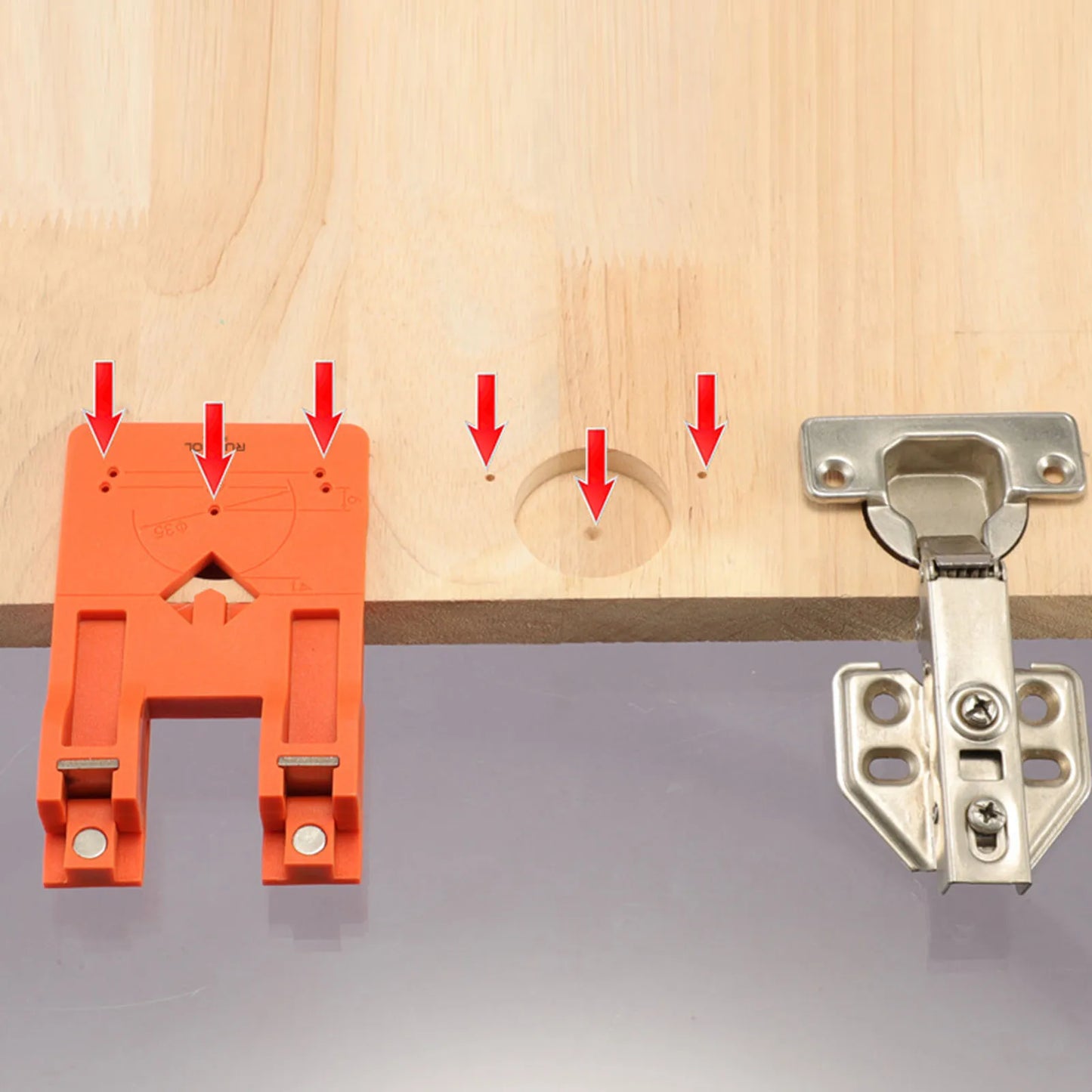 Magnetic Cabinet Hinge Installation & Alignment Tool (1 or 2 Pcs)