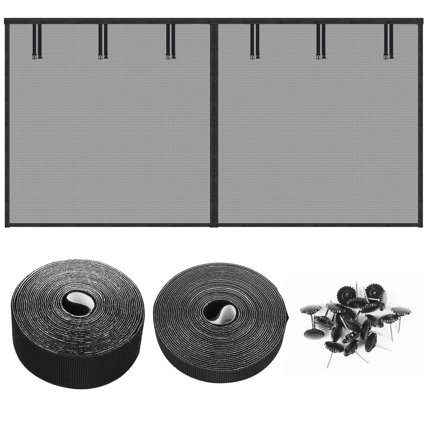 Magnetic Garage Screen Door for 2-Car Garage