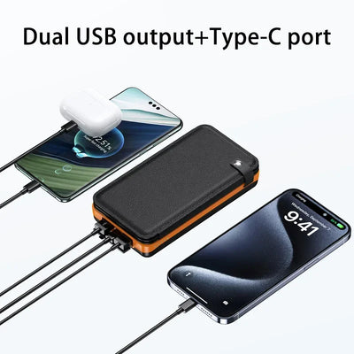 500000mAh Solar Power Bank 120W Fast Charging