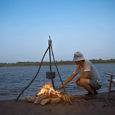 Portable Camping Tripod Grill Stand