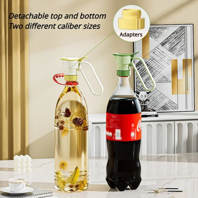 Adjustable Bottle Pourer Spout with Handle