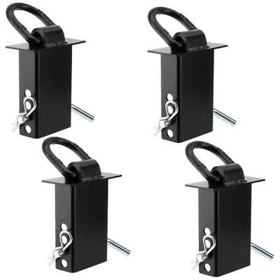 4-Pack Heavy-Duty Trailer Stake Pocket D-Rings