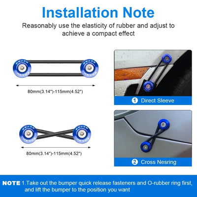 Universal Aluminum Quick-Release Bumper Fastener Kit