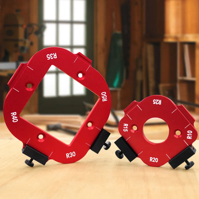 Aluminum Corner Radius Template Set (R10–R50)
