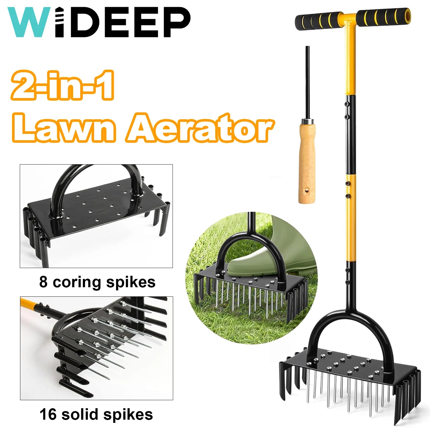 Manual Lawn Aerator Tool