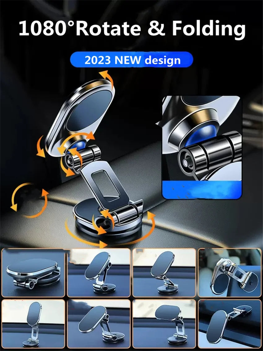 Soporte magnético para teléfono de coche con rotación de 1080°