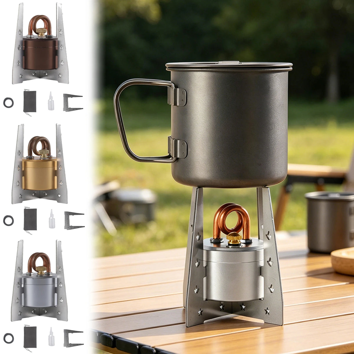 Portable Mini Alcohol Camping Stove (I1001)