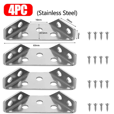 90° Corner Brackets with Screws