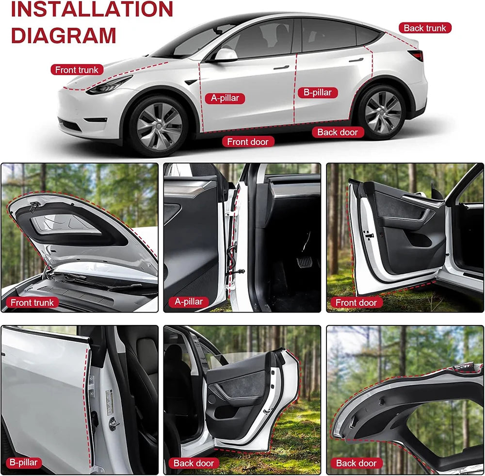 Tesla Door Weather Seal Kit