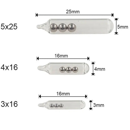 Fishing Glass Rattle Tubes Set – 100PCS