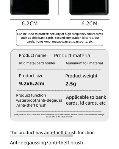 RFID Card Protector Sleeves