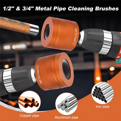 2-Piece Copper Pipe Cleaner Set – 1/2" & 3/4"