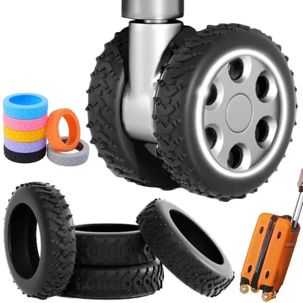 Silicone Luggage Wheel Protector Covers
