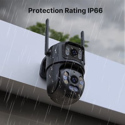 8MP Dual-Lens Outdoor PTZ WiFi Security Camera