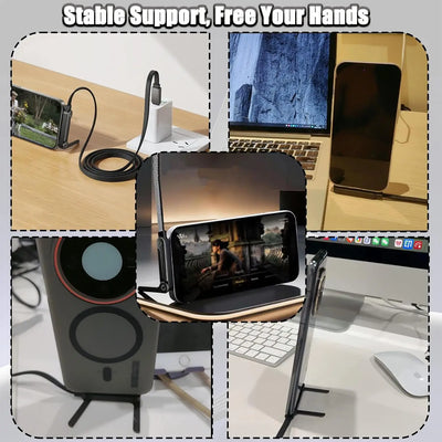 240W Fast Charging Cable with Phone Stand