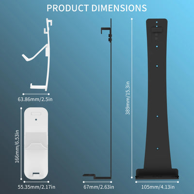 PS5 Slim Metal Wall Mount with Controller & Headset Holders
