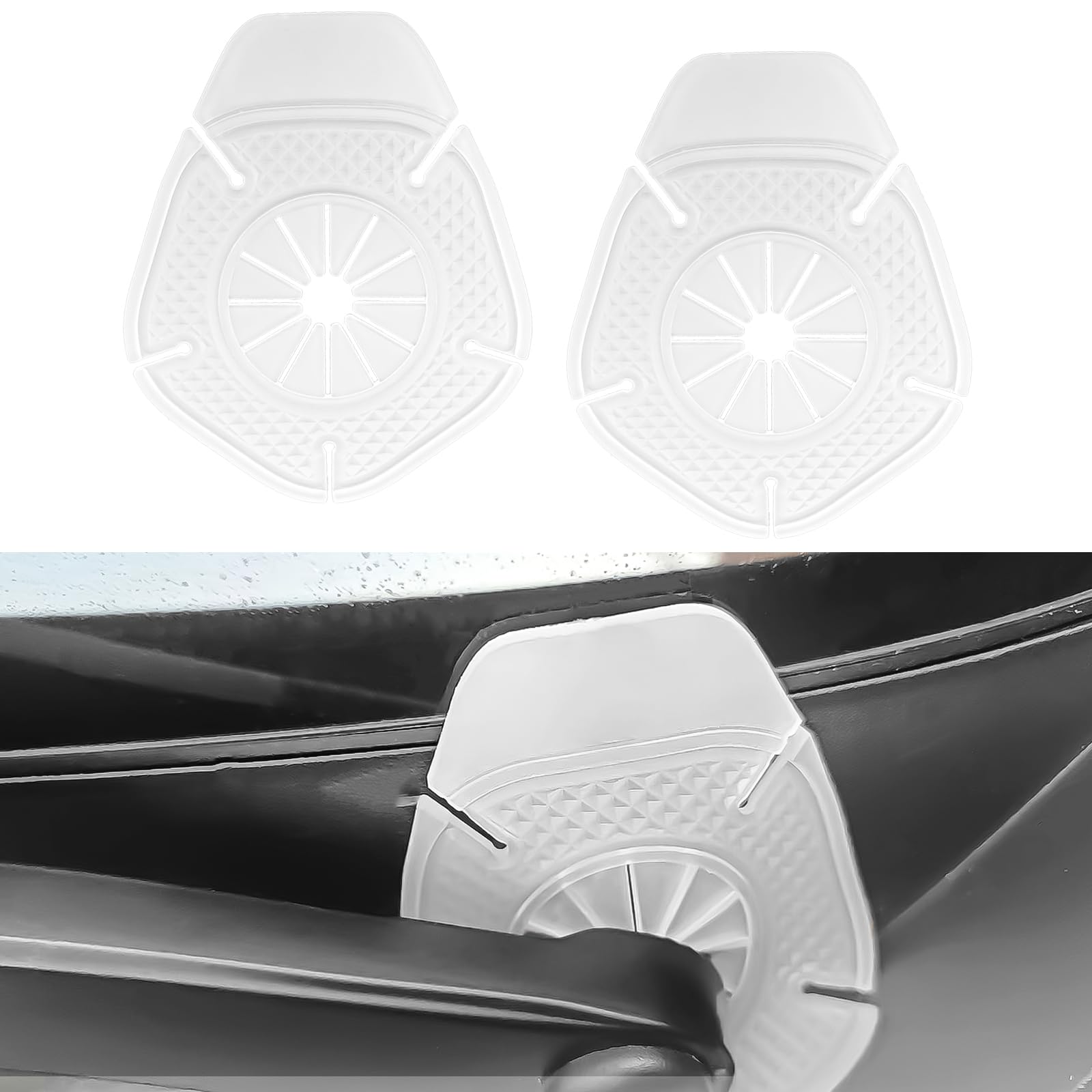 Car Windshield Wiper Arm Hole Protection Cover (2 Pcs)