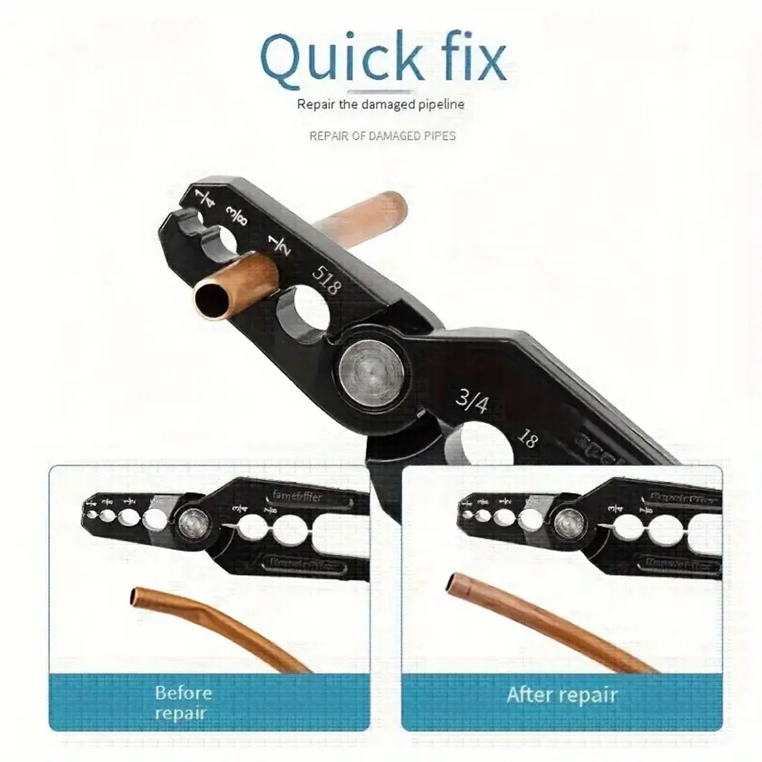 Manual Copper Tube Repair Pliers Set