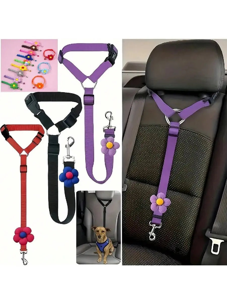 Adjustable Pet Car Seat Belt (T)