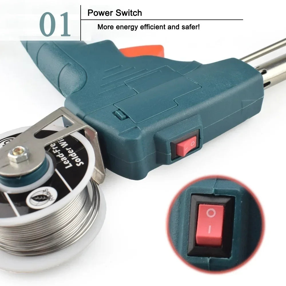 60W Automatic Soldering Gun with Wire Feeder