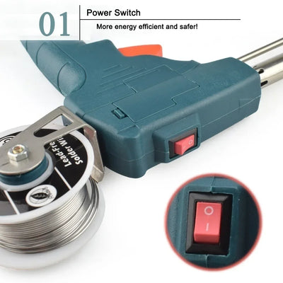 60W Automatic Soldering Gun with Wire Feeder
