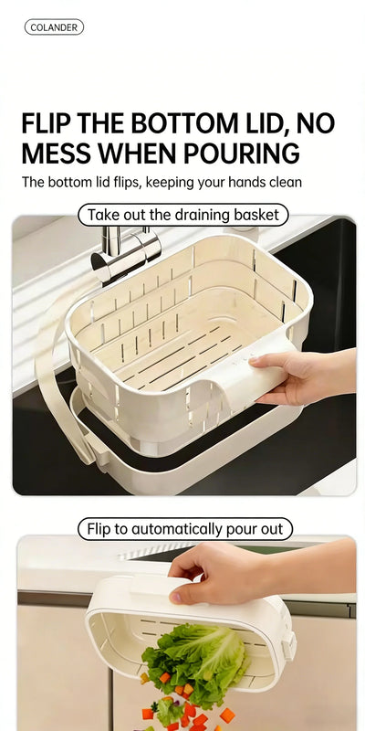 Foldable Sink Colander Basket
