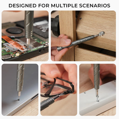 55-in-1 Precision Magnetic Screwdriver Set with 360° Swivel Handle
